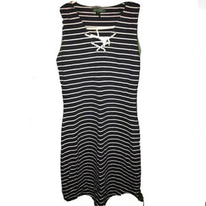 Lauren by Ralph Lauren Striped Sailor Tank Dress